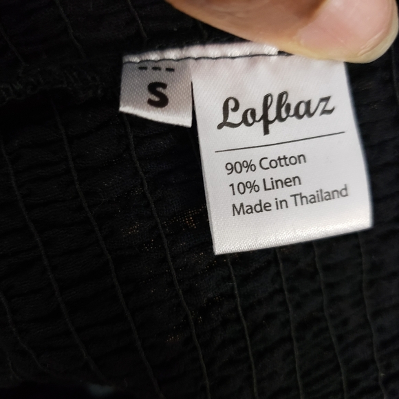 Wide Leg Cotton Linen Blend Palazo Pants - Picture 8 of 9